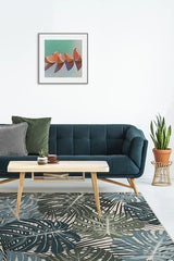 Monstera Jade Flatwoven Rug