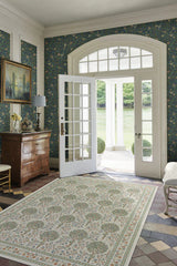 Kelmscott Tree Green Flatwoven Rug by Morris & Co.