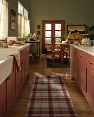 Piper Plaid Burgundy Rug