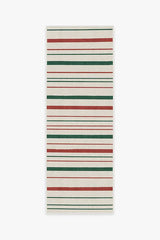 Hudson Stripe Red & Green Rug