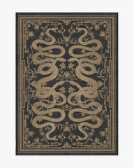 Sumaya Soft Black Flatwoven Rug by Martyn Lawrence Bullard