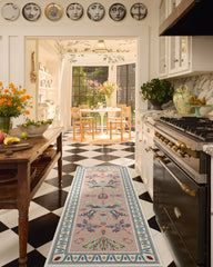 Flutterby Soft Rose Rug by Iris Apfel