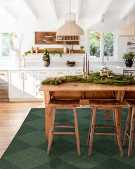 Oliver Argyle Forest Green Flatwoven Rug