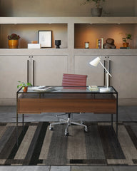 Paris Tonal Grey Flatwoven Rug by Michael Michalsky