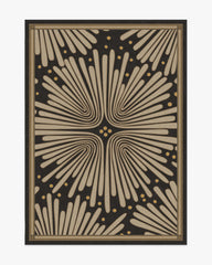 Gatsby Black & Gold Rug by Jonathan Adler