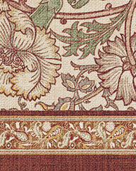 Pink & Rose Burgundy Flatwoven Rug by Morris & Co.