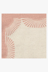 Fringe Pink & Ivory Flatwoven Rug by Gray Malin