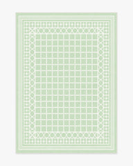 Palm Beach Powder Sage Flatwoven Rug by Gray Malin