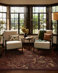 Wilder Burgundy Multicolor Flatwoven Rug