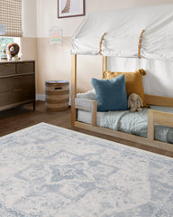 Kira Soft Blue Flatwoven Rug