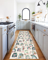 Snow Globes Cream Rug