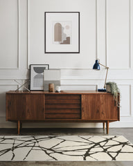 Marion Black & Ivory Flatwoven Rug by Nina Takesh