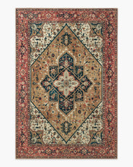 Santiago Camel & Scarlet Rug