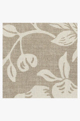 Mallow Flower Natural Stone Flatwoven Rug by Morris & Co.