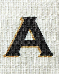 Classic Monogram Ivory Woven Pet Bed, Large by Jonathan Adler