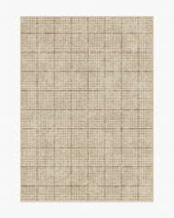 Glen Plaid Camel & Burgundy Rug