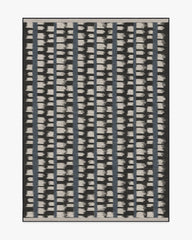 Berlin Charcoal & Sand Flatwoven Rug by Michael Michalsky
