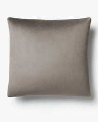 Grey Velvet Throw Pillow