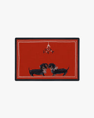 Pawlished Holiday Doxie Doormat