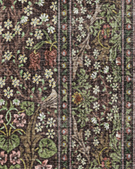 Blackthorn Dark Wood Rug by Morris & Co.