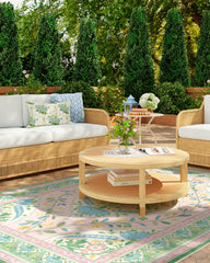 Skye Pink Multicolor Outdoor Rug by Mrs. Alice