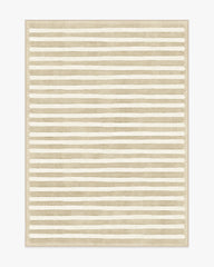 Elin Stripe Latte Cream Rug by goop