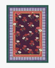 Ambroeus Royal Plum Flatwoven Rug by Iris Apfel
