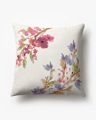 Bloom Ivory Multicolor Woven Throw Pillow