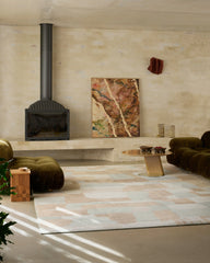 Boulder Neutral & Grey Flatwoven Rug by The Local Project