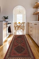 Zareen Scarlet Red Flatwoven Rug
