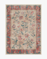 Lilou Currant & Teal Green Rug
