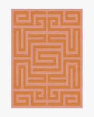Maze Pink & Orange Rug