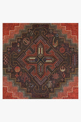 Mandalore Scarlet Red Flatwoven Rug