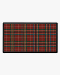 Winter Tartan Red Large Doormat