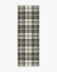 Dress Stewart Tartan Black & Ivory Rug
