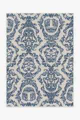 Dark Side Damask Delft Blue Rug