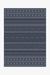Fair Isle Blue Flatwoven Rug