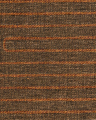 Labyrinth Brown & Orange Flatwoven Rug by Jonathan Adler