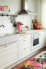 Watercolour Floral Multicolour Flatwoven Rug