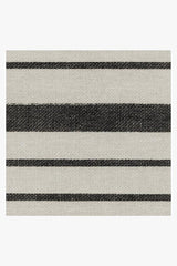 Hudson Stripe Black Flatwoven Rug