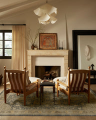 Zahra Ink & Vintage Citron Flatwoven Rug