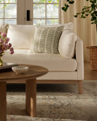 Fae Alabaster Woven Throw Pillow