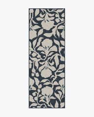 Flora Ink Blue & Ivory Rug by The Hiltons