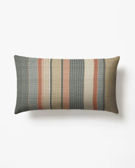 Skylar Stripe Neutral Multicolor Woven Throw Pillow