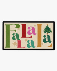 Fa La La Cream Large Doormat