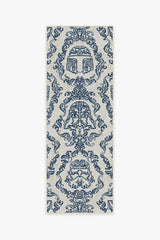 Dark Side Damask Delft Blue Rug