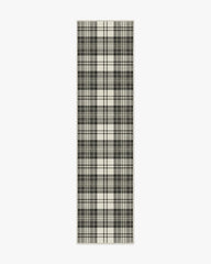 Dress Stewart Tartan Black & Ivory Rug