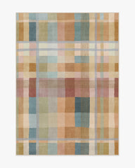 Margot Plaid Ochre Multicolor Flatwoven Rug