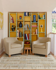 Selene Neutral Multicolor Flatwoven Rug by Architectural Digest