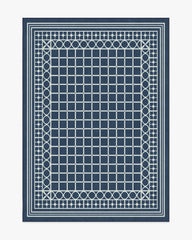 Palm Beach Navy Rug by Gray Malin